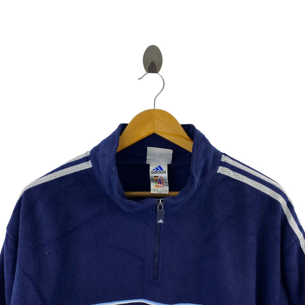 Adidas × Vintage ADIDAS EQUIPMENT Sports Embroidered Center Logo Half Zipper Size US XL / EU 56 / 4 - 2 Thumbnail
