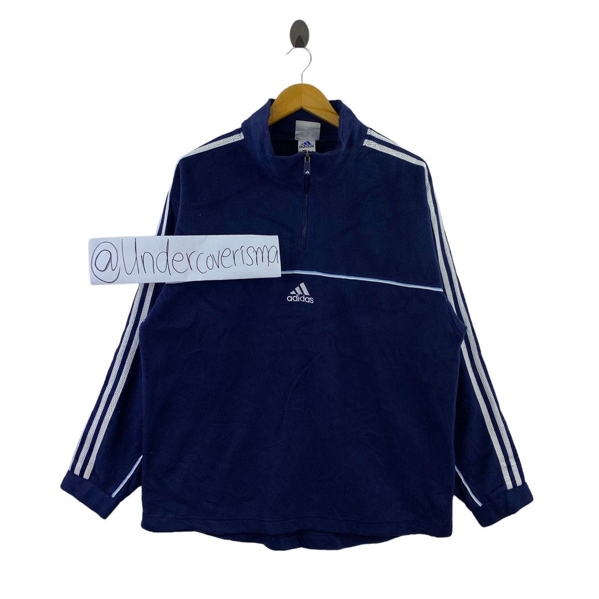 Adidas × Vintage ADIDAS EQUIPMENT Sports Embroidered Center Logo Half Zipper Size US XL / EU 56 / 4 - 1 Thumbnail