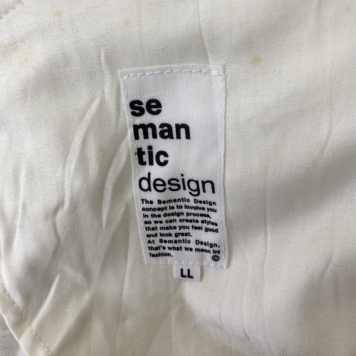 Japanese Brand SEMANTIC DESIGN Japanese Brand Punk Bike Rider Cream Jacket Size US L / EU 52-54 / 3 - 4 Thumbnail