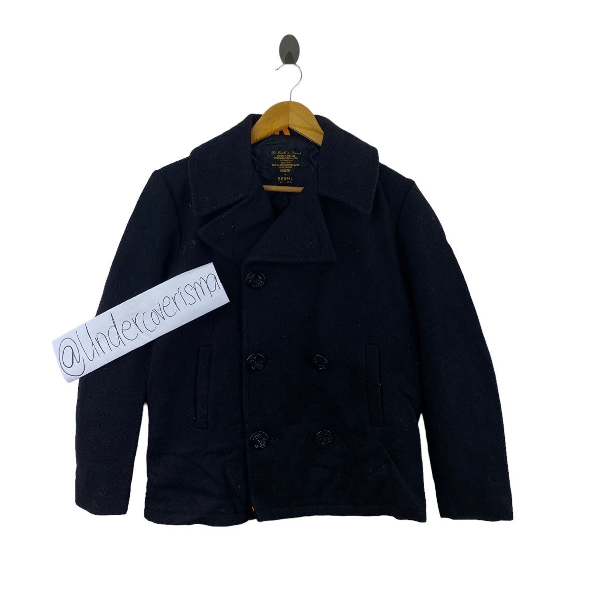 Japanese Brand BEAMS x FIDELITY USA Japanese Brand Wool Black Coat Jacket Size US M / EU 48-50 / 2 - 1 Thumbnail