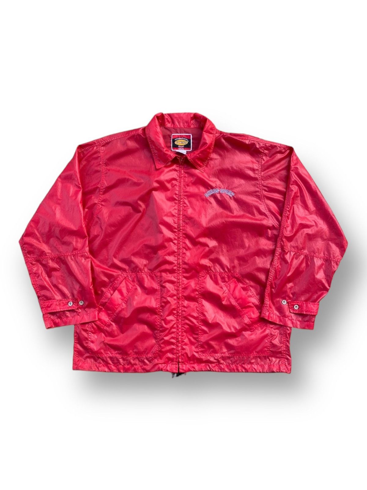 Guess × Vintage Vintage 90s Guess Windbreaker Jacket. #A6 Size US L / EU 52-54 / 3 - 1 Thumbnail