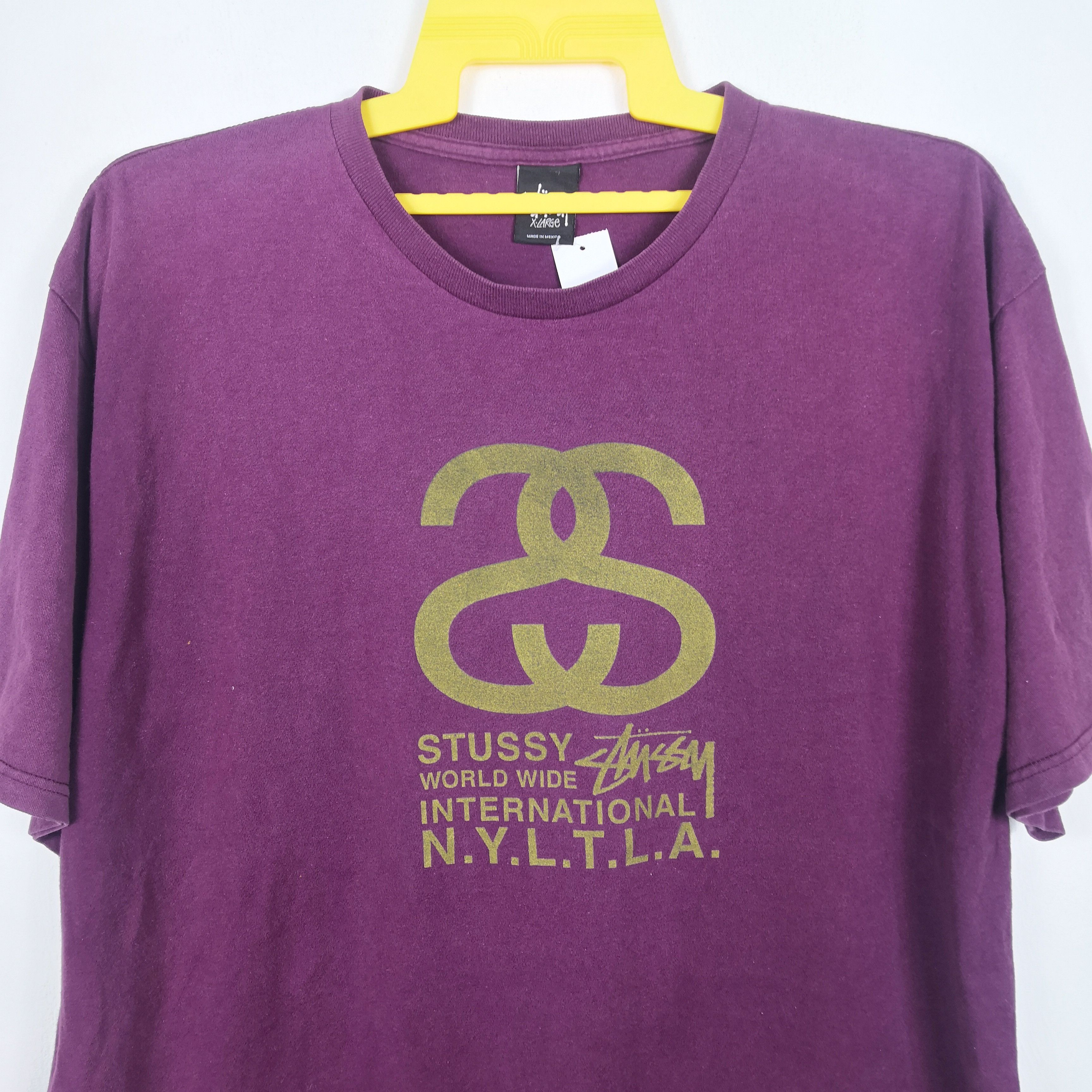 Stussy Vintage 90s Stussy Tshirt Double SS Stussy Crewneck Tees Size US XL / EU 56 / 4 - 4 Thumbnail