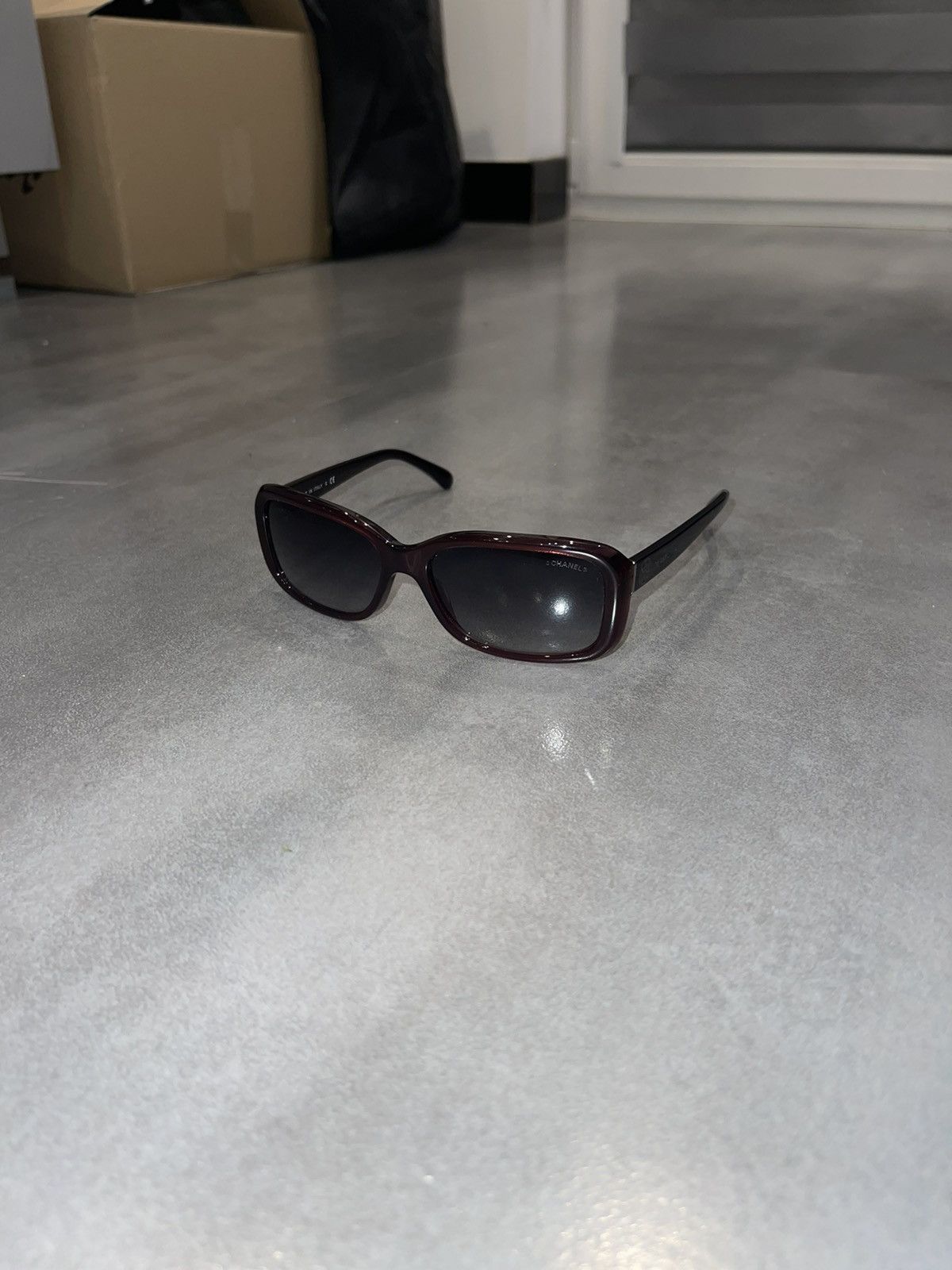 image of Chanel 5247 C.539/s6 Dark Red Sunglasses, Men's
