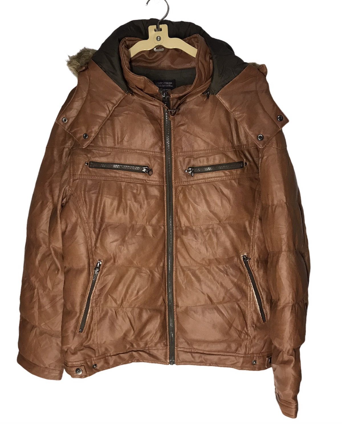 Japanese Brand Splendid satisfaction puffer jacket with hoodie Size US L / EU 52-54 / 3 - 2 Thumbnail