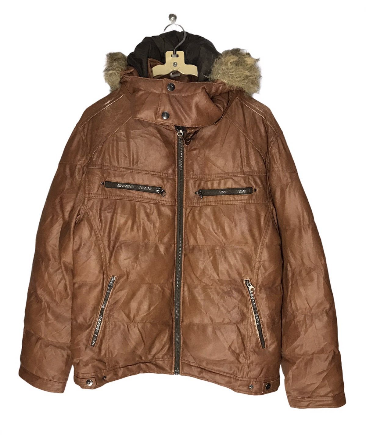 Japanese Brand Splendid satisfaction puffer jacket with hoodie Size US L / EU 52-54 / 3 - 1 Thumbnail