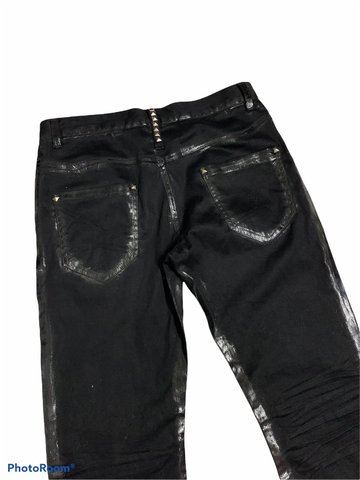 20471120 × Japanese Brand Japanese Brand Semanticdesign Black Smoke Studed Pant Size US 32 / EU 48 - 7 Thumbnail