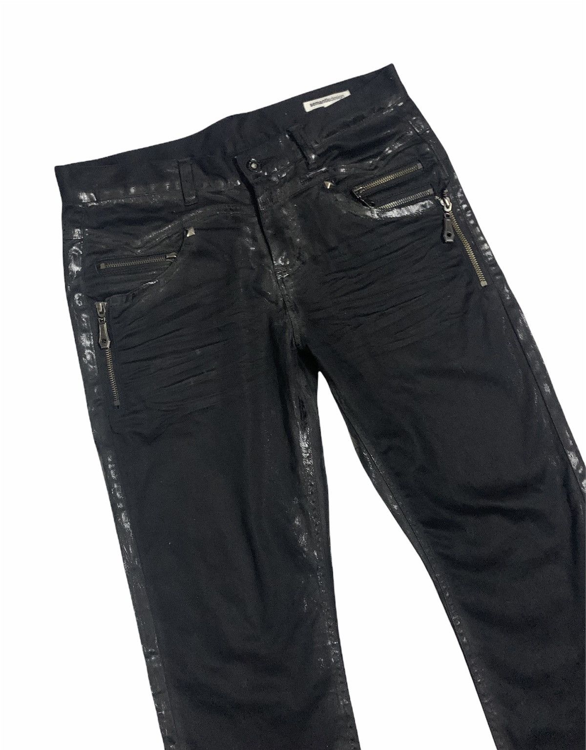 20471120 × Japanese Brand Japanese Brand Semanticdesign Black Smoke Studed Pant Size US 32 / EU 48 - 1 Thumbnail