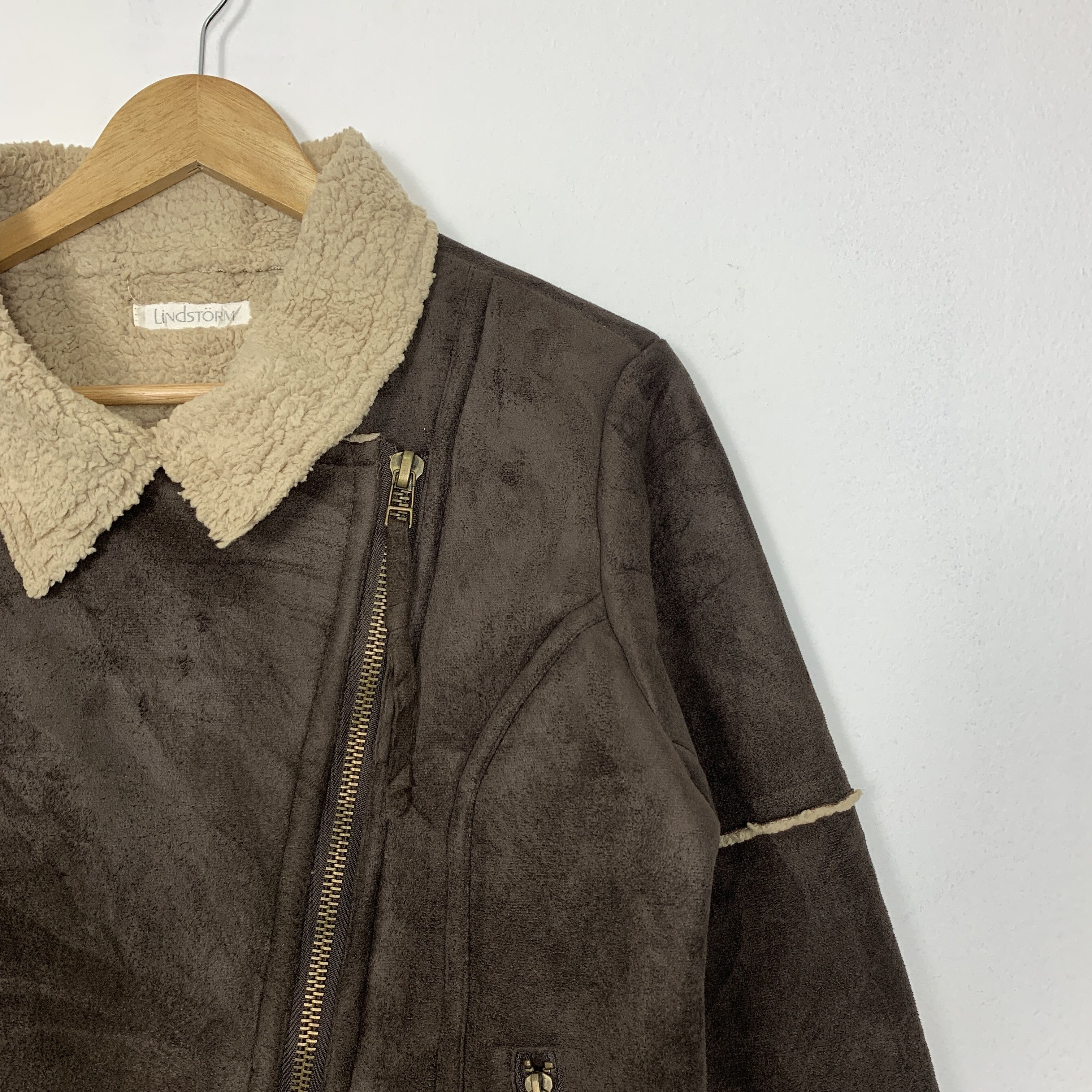 Japanese Brand Vintage JAPANESE BRAND Suede Jackets Sherpa Lining J1051 Size US M / EU 48-50 / 2 - 3 Thumbnail