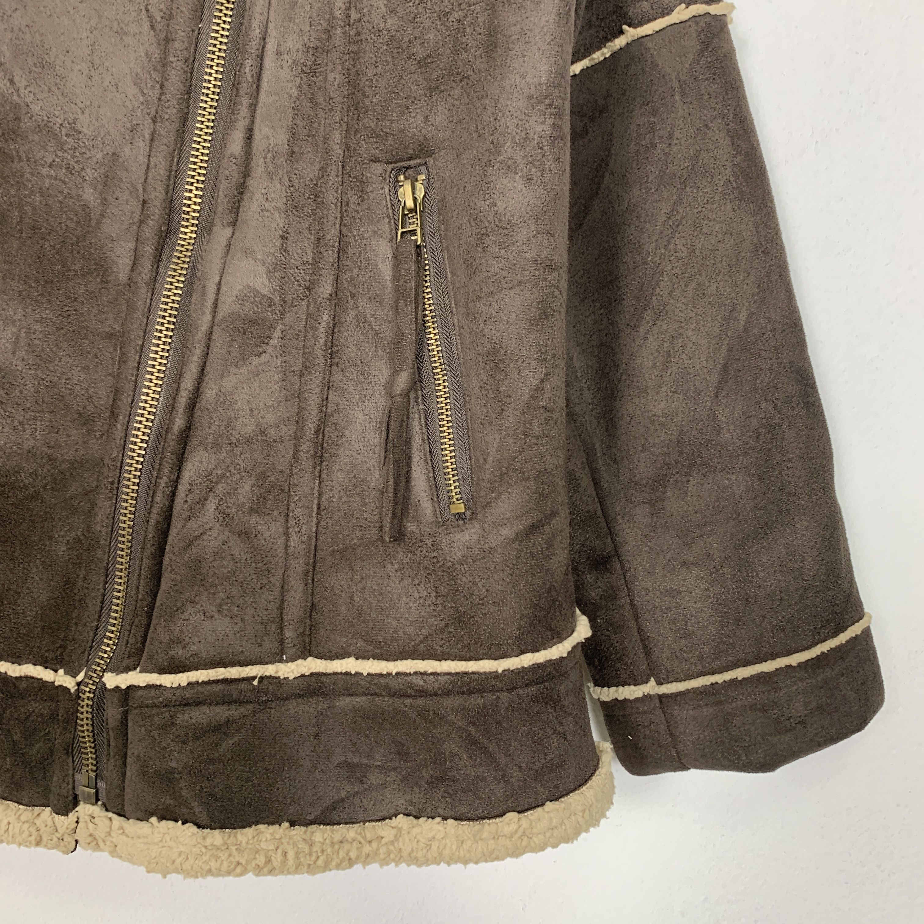 Japanese Brand Vintage JAPANESE BRAND Suede Jackets Sherpa Lining J1051 Size US M / EU 48-50 / 2 - 4 Thumbnail