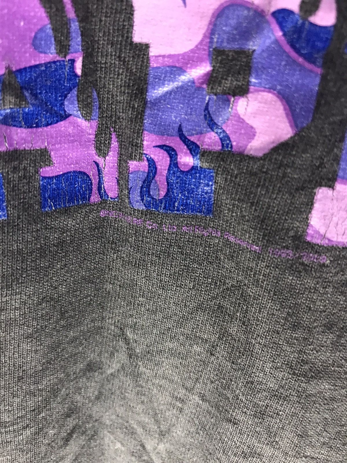Bape Vintage a bathing ape flame spell camo distressed tshirt Size US L / EU 52-54 / 3 - 7 Thumbnail