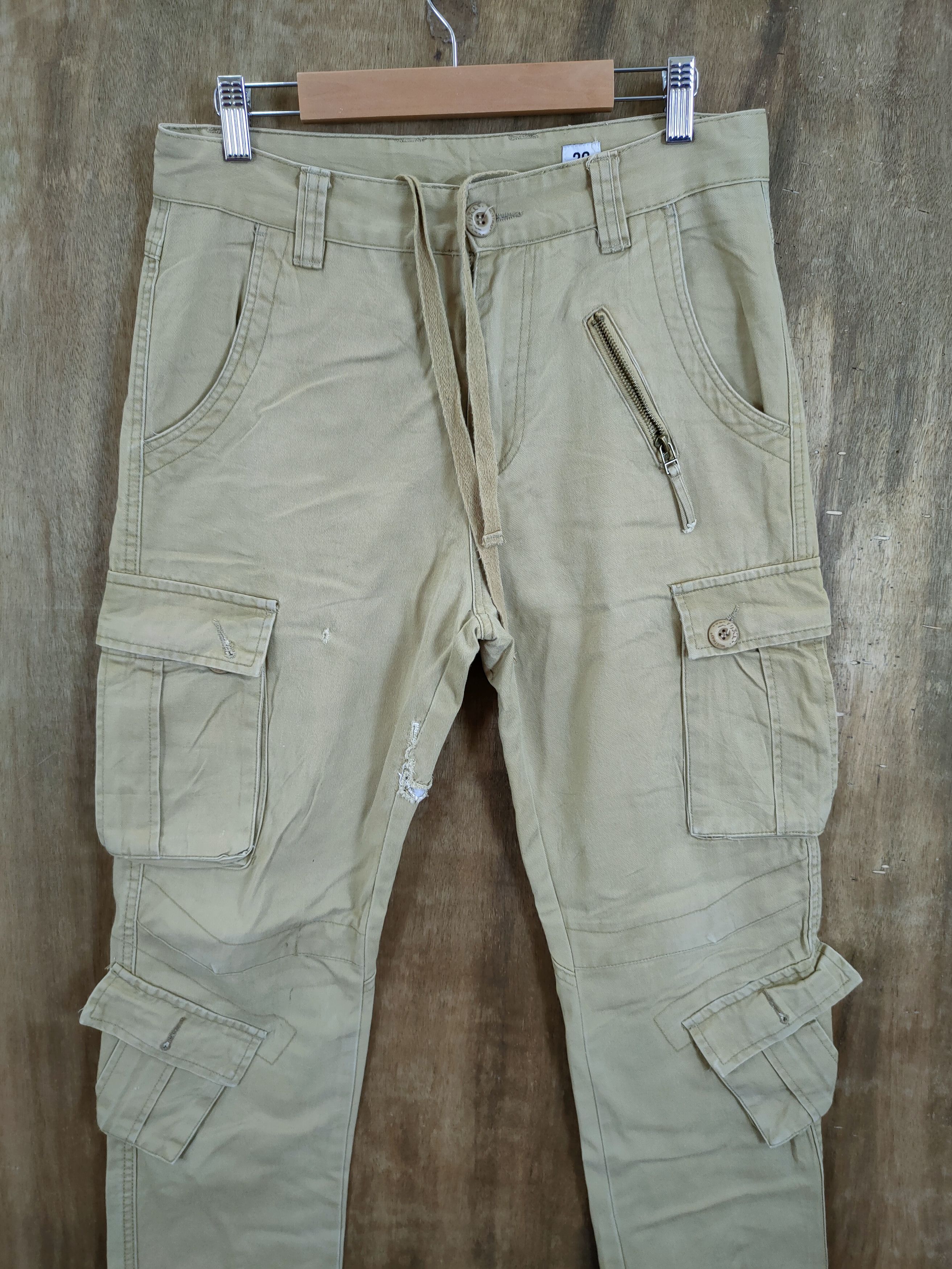 Japanese Brand DL Japan designer multipocket utility cargo pants #46-800 Size US 29 - 4 Thumbnail