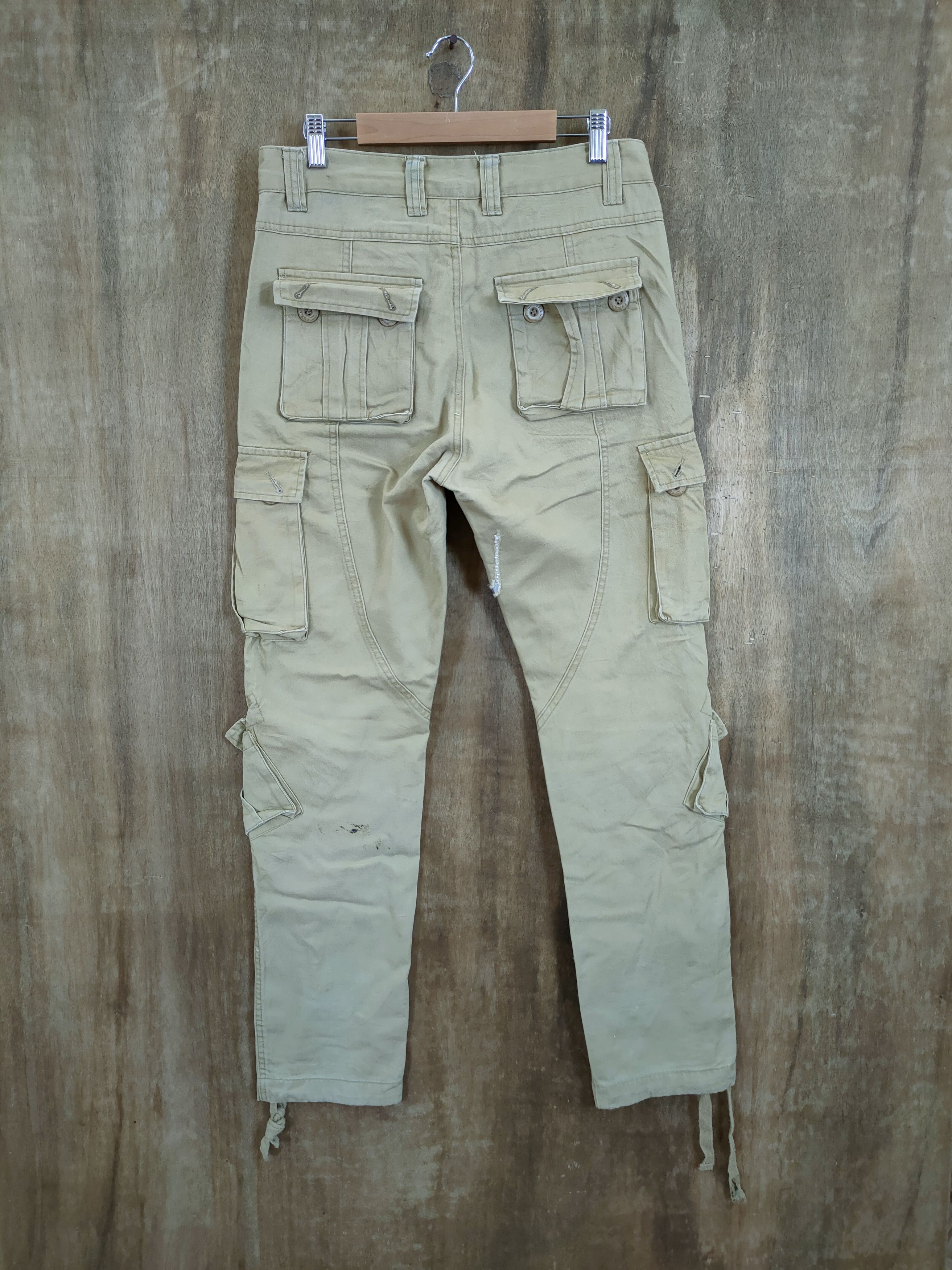 Japanese Brand DL Japan designer multipocket utility cargo pants #46-800 Size US 29 - 7 Thumbnail