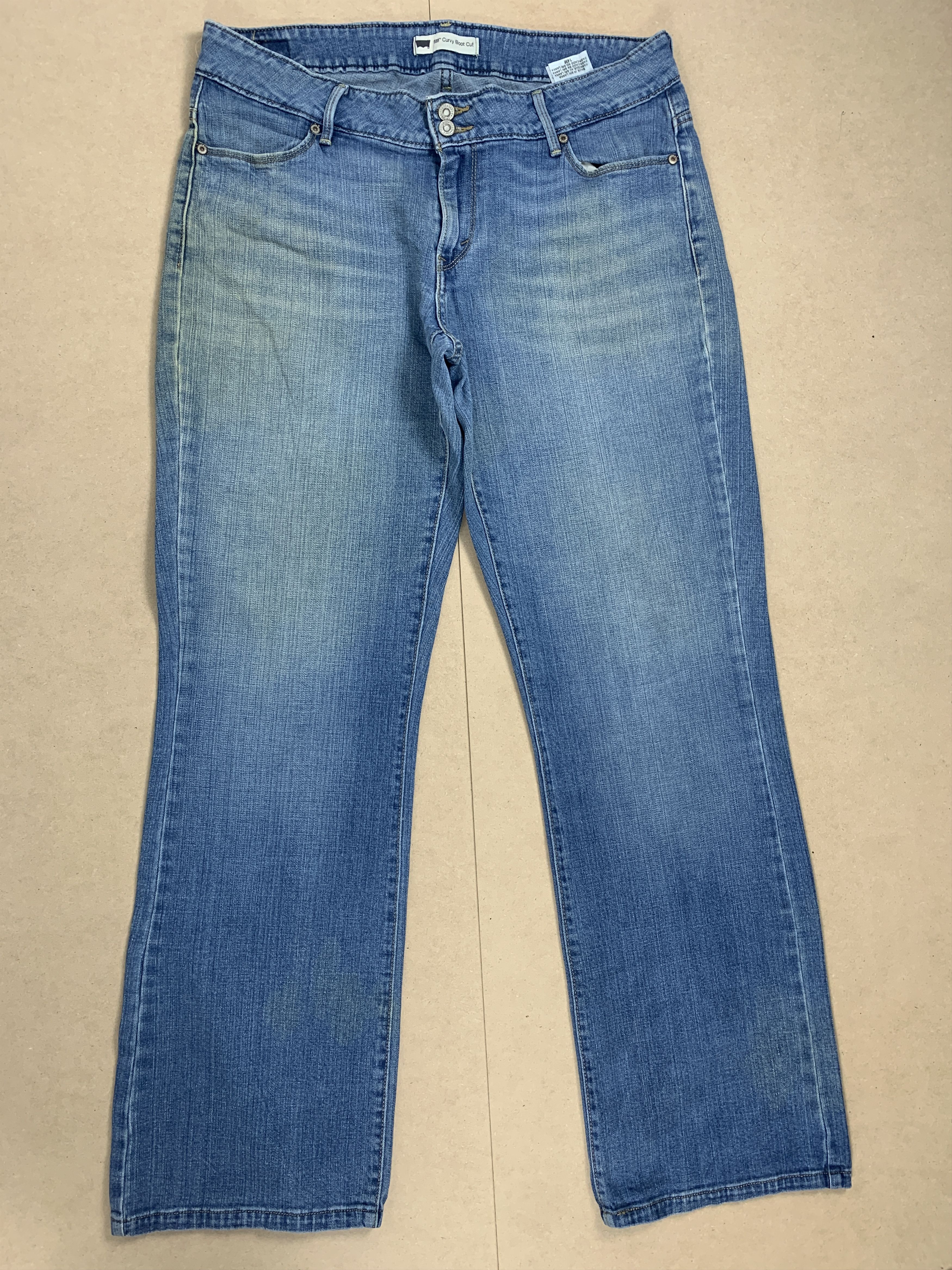 Vintage Vintage Levi's 529 Curvy Boot Cut Faded Blue Jeans | Grailed