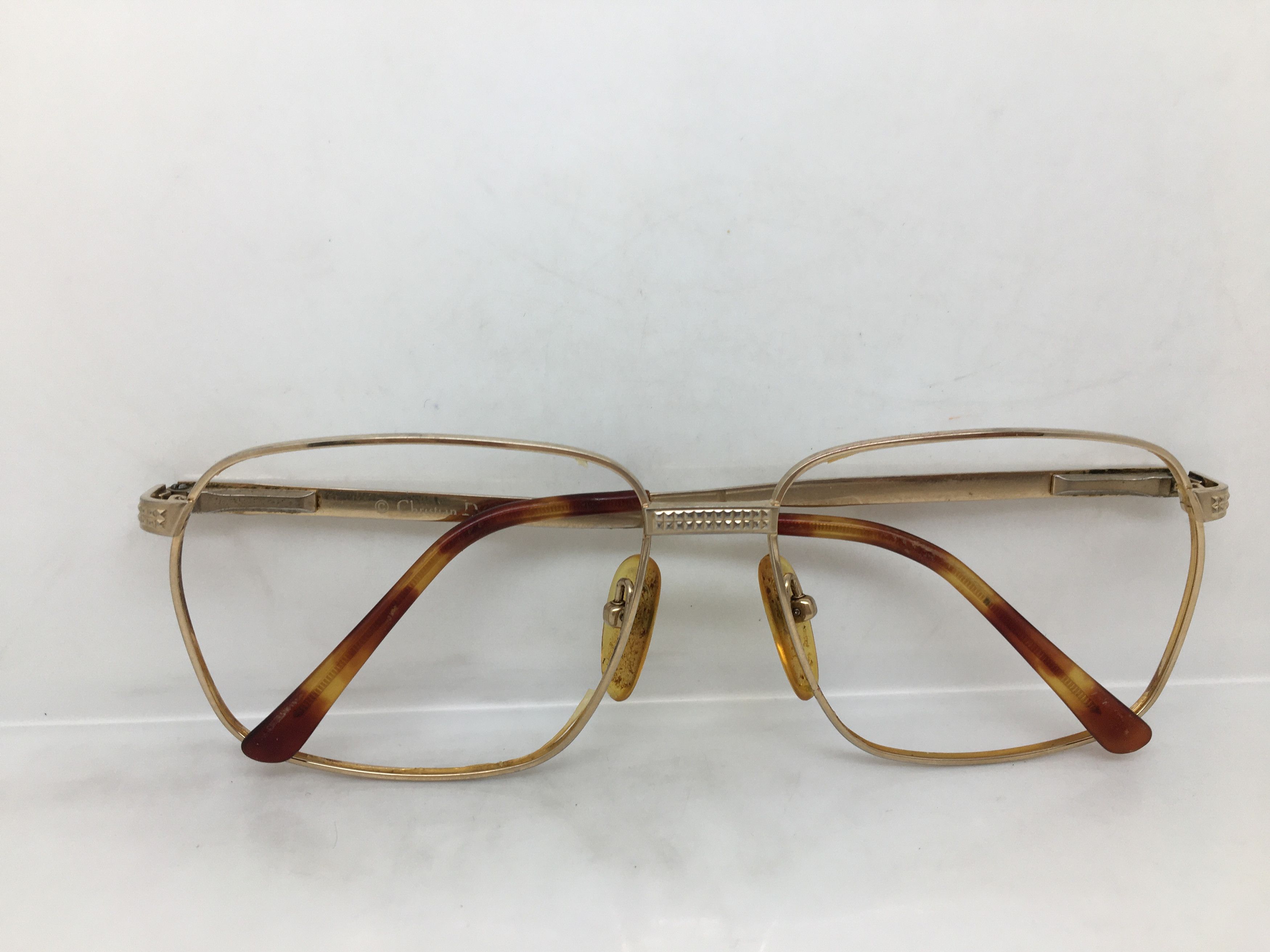 Dior Vintage Christian Dior Gold Eyeglasses Sunglasses Frame Size ONE SIZE - 6 Thumbnail