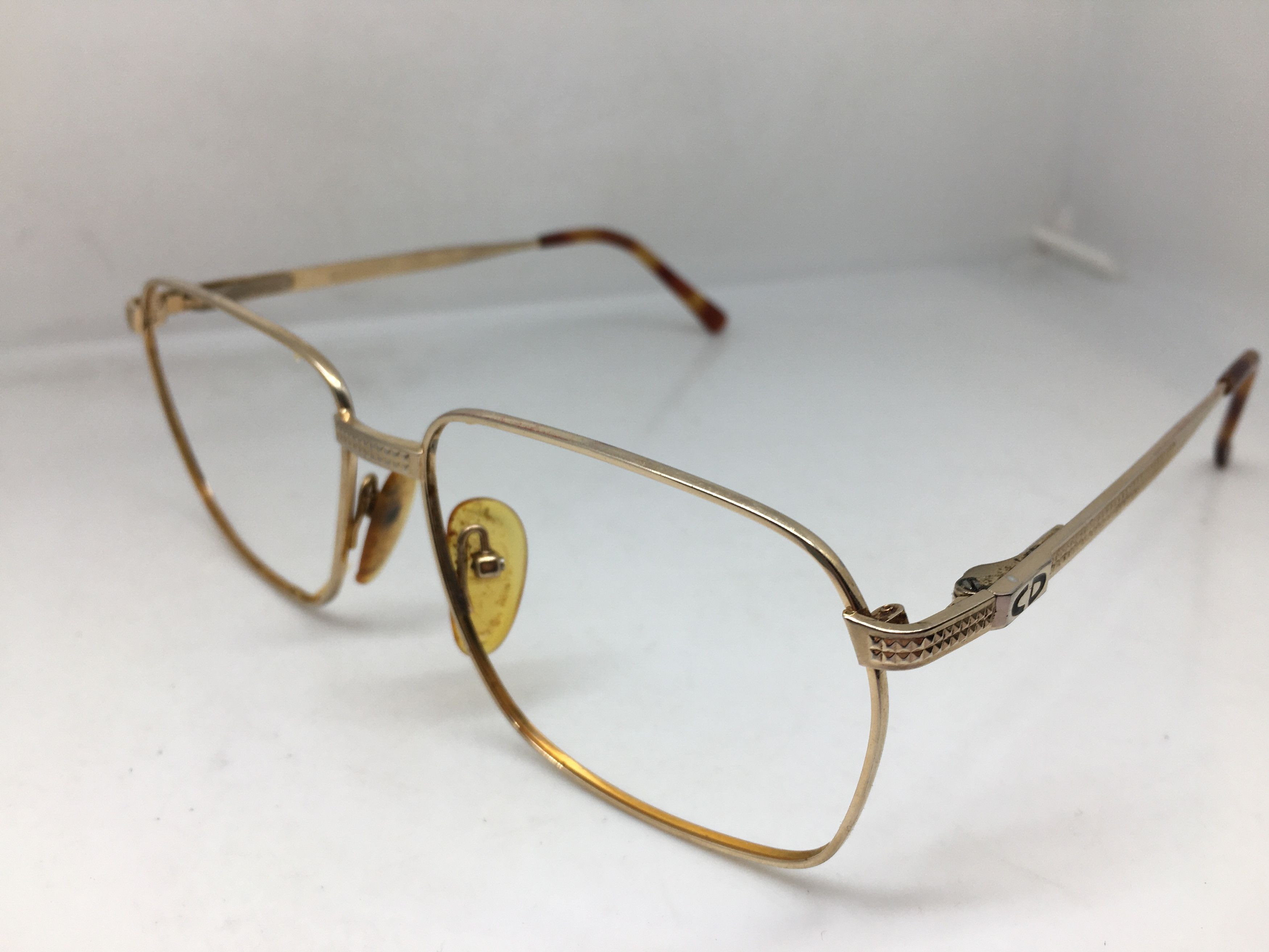Dior Vintage Christian Dior Gold Eyeglasses Sunglasses Frame Size ONE SIZE - 3 Thumbnail
