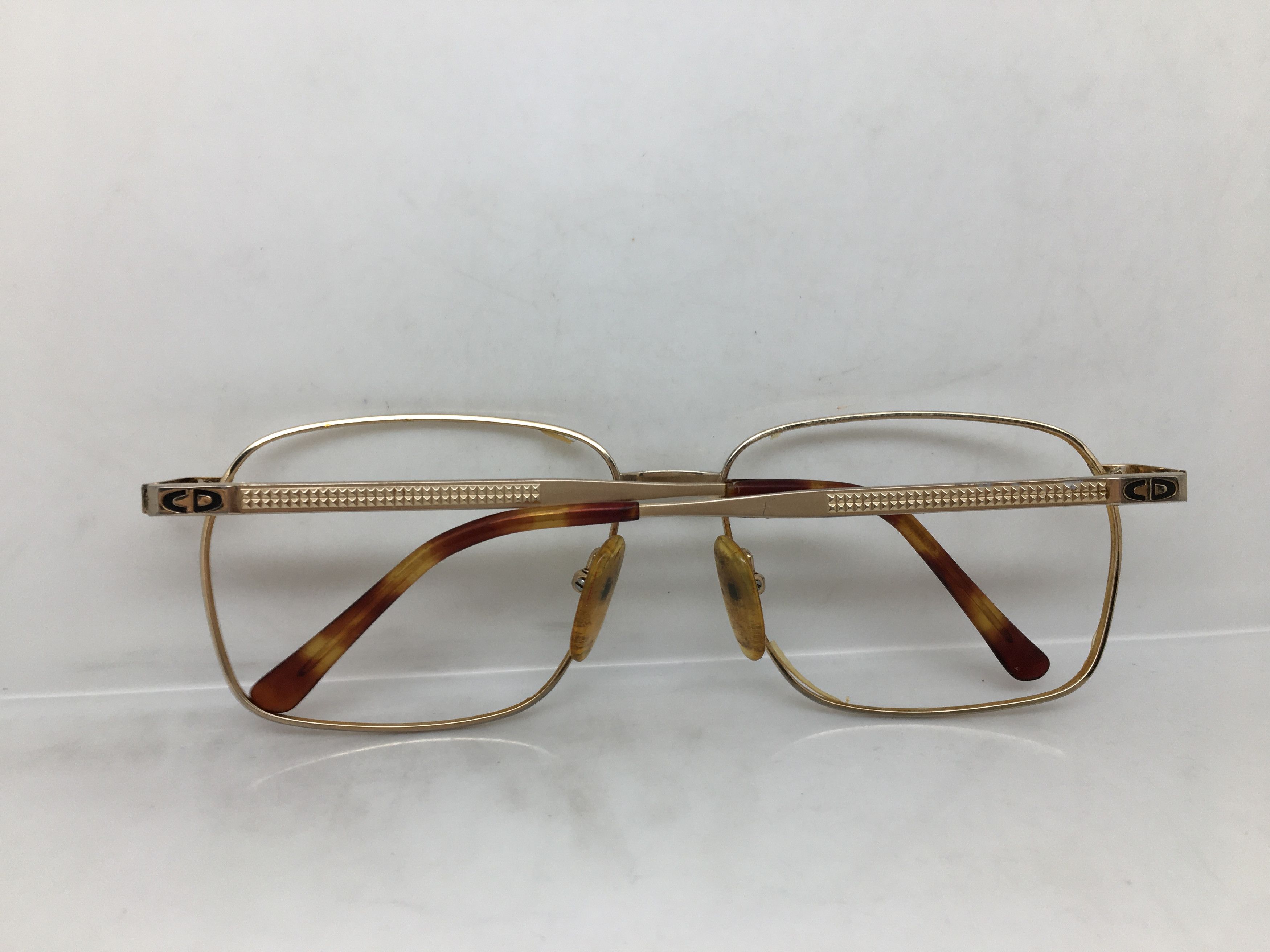 Dior Vintage Christian Dior Gold Eyeglasses Sunglasses Frame Size ONE SIZE - 7 Thumbnail