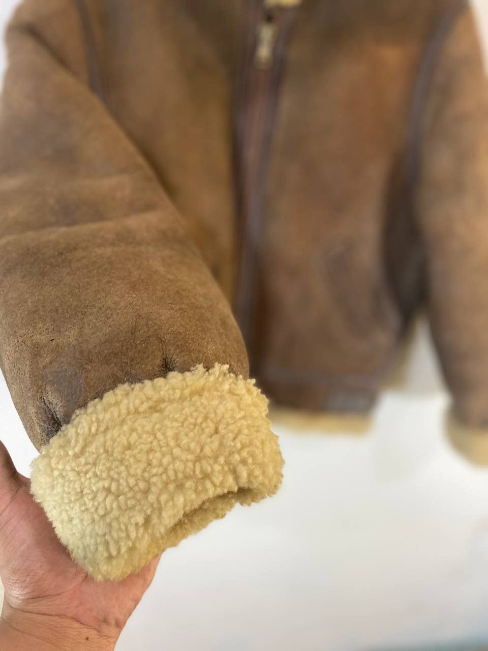 Vintage Vintage 80s Runway Tanco Made In USA Shearling B 3 Jacket Size US L / EU 52-54 / 3 - 9 Thumbnail