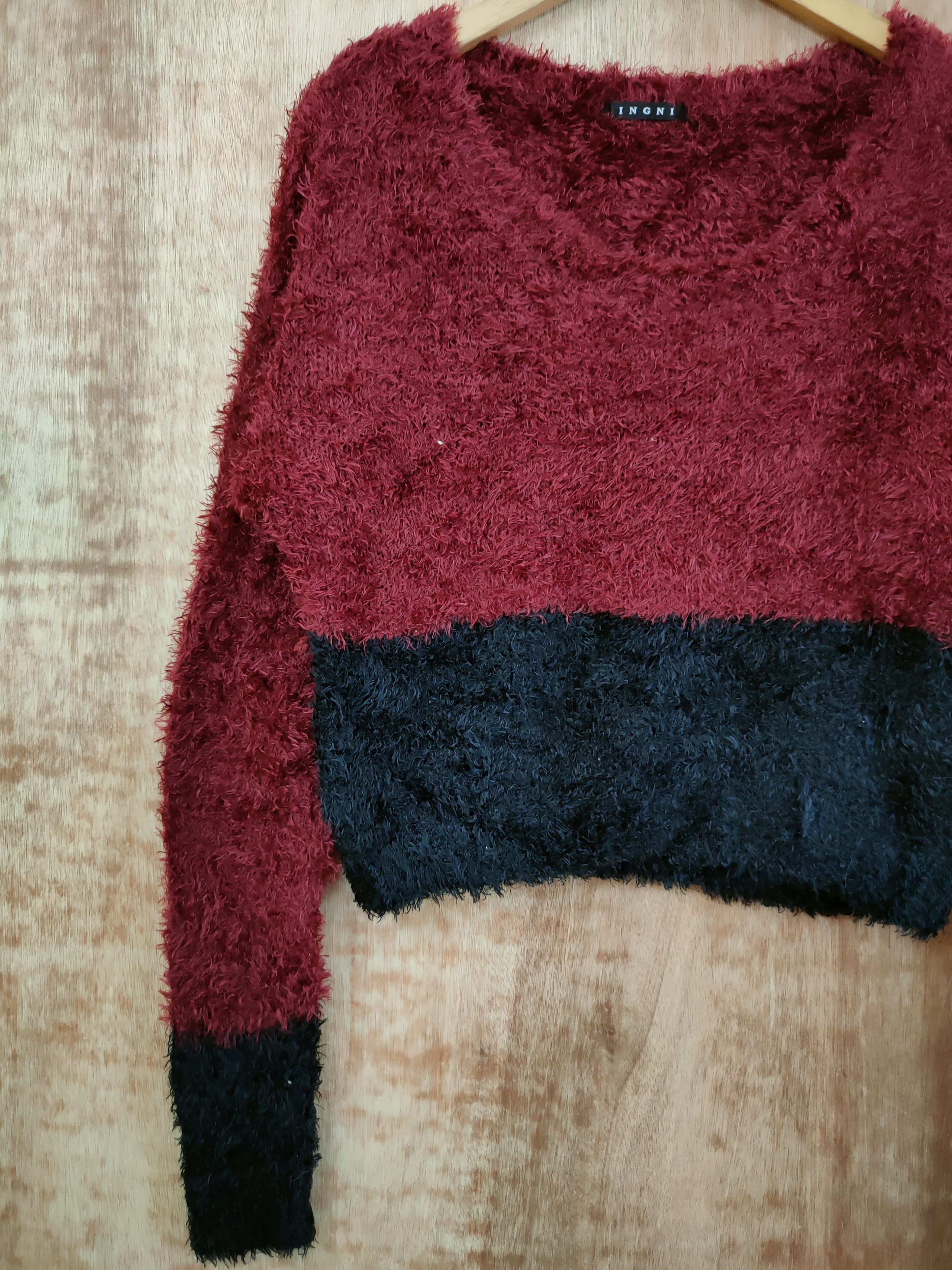 Japanese Brand DL Igni mohair soft fur knitwear crop top streetwear #46-441 Size M / US 6-8 / IT 42-44 - 2 Thumbnail