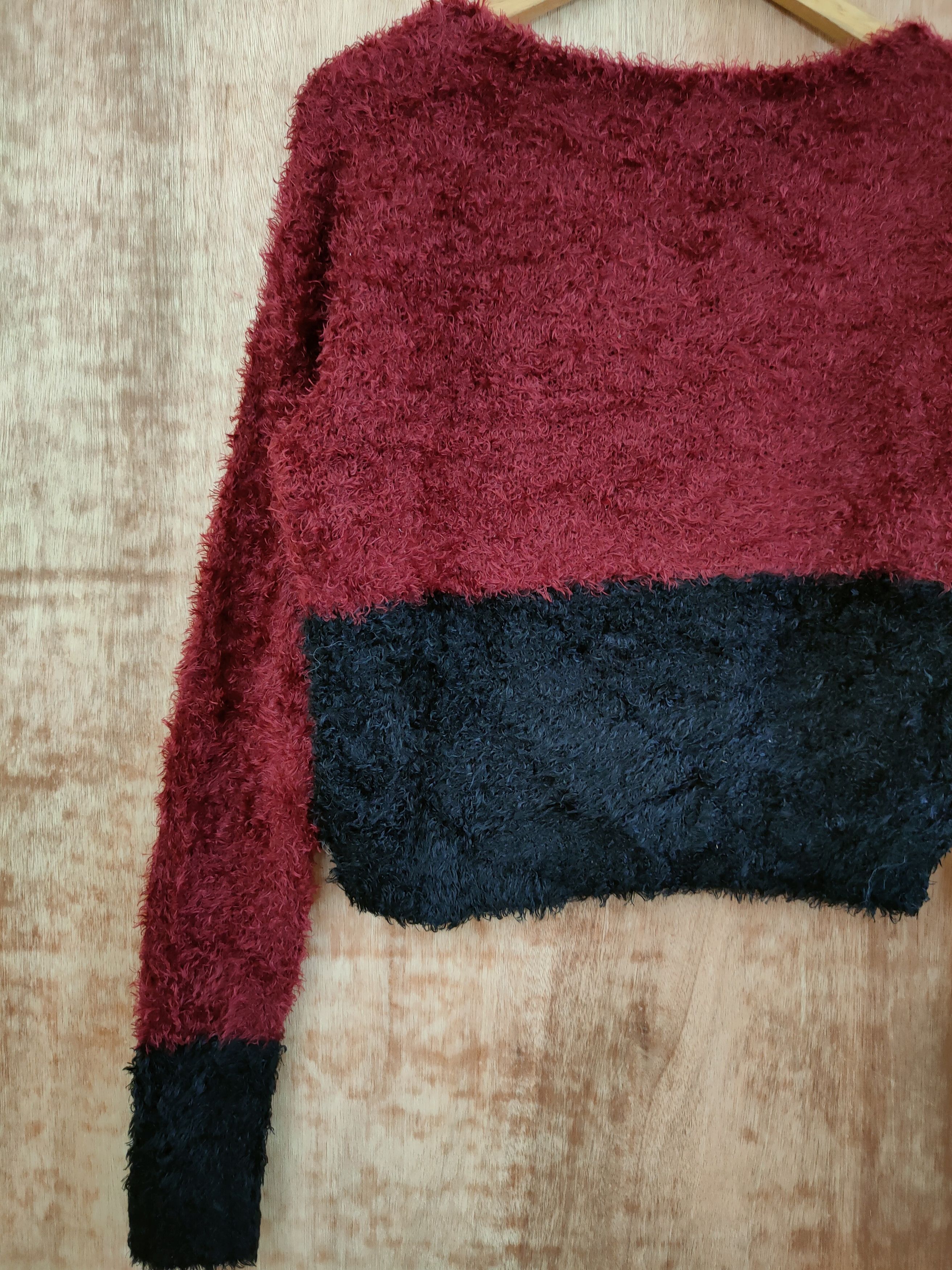 Japanese Brand DL Igni mohair soft fur knitwear crop top streetwear #46-441 Size M / US 6-8 / IT 42-44 - 8 Thumbnail