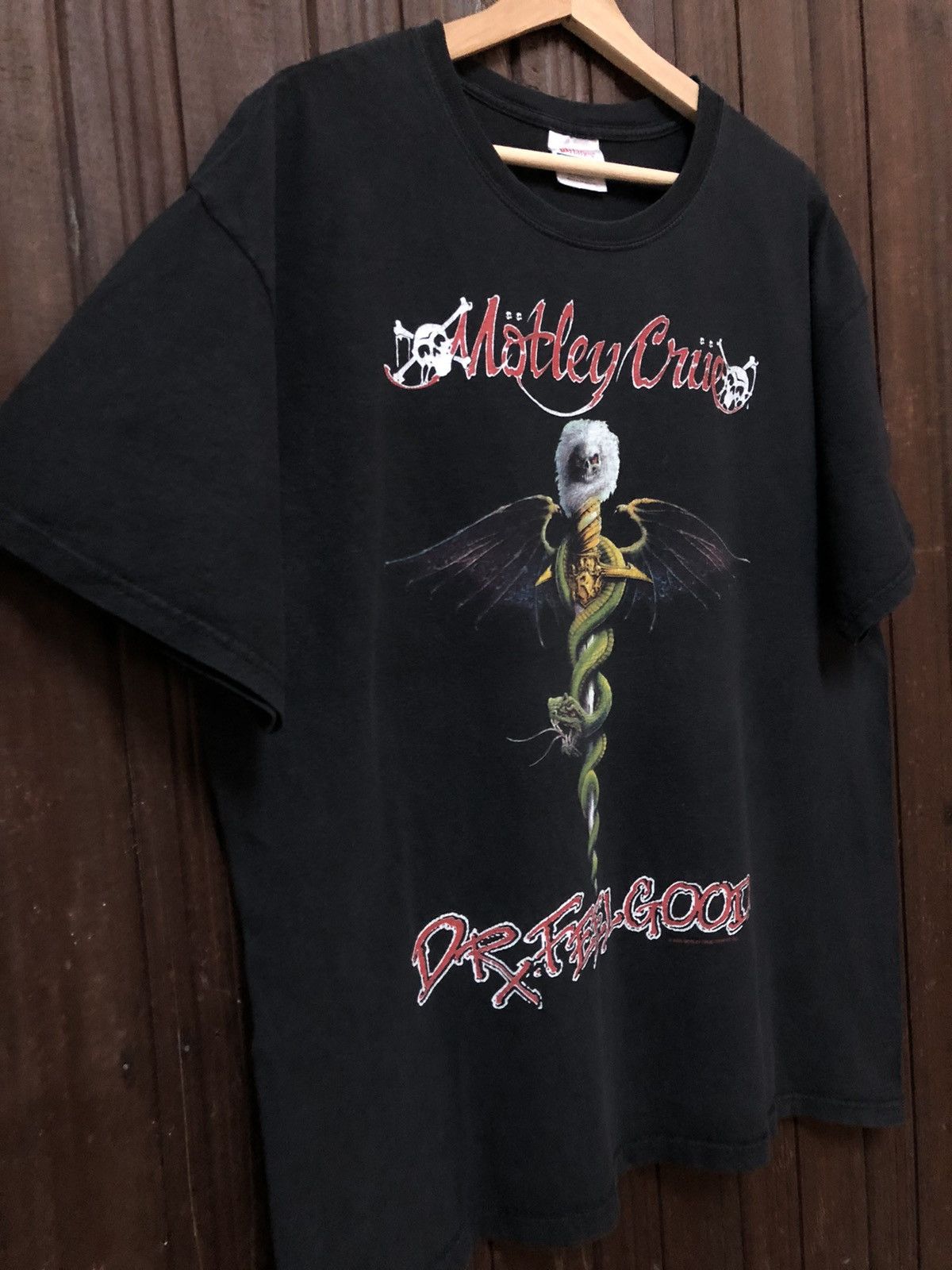 Band Tees × Vintage Vintage Motley Crue Metal Band Dr. FeelGood Album Tee Shirt Size US XL / EU 56 / 4 - 7 Thumbnail