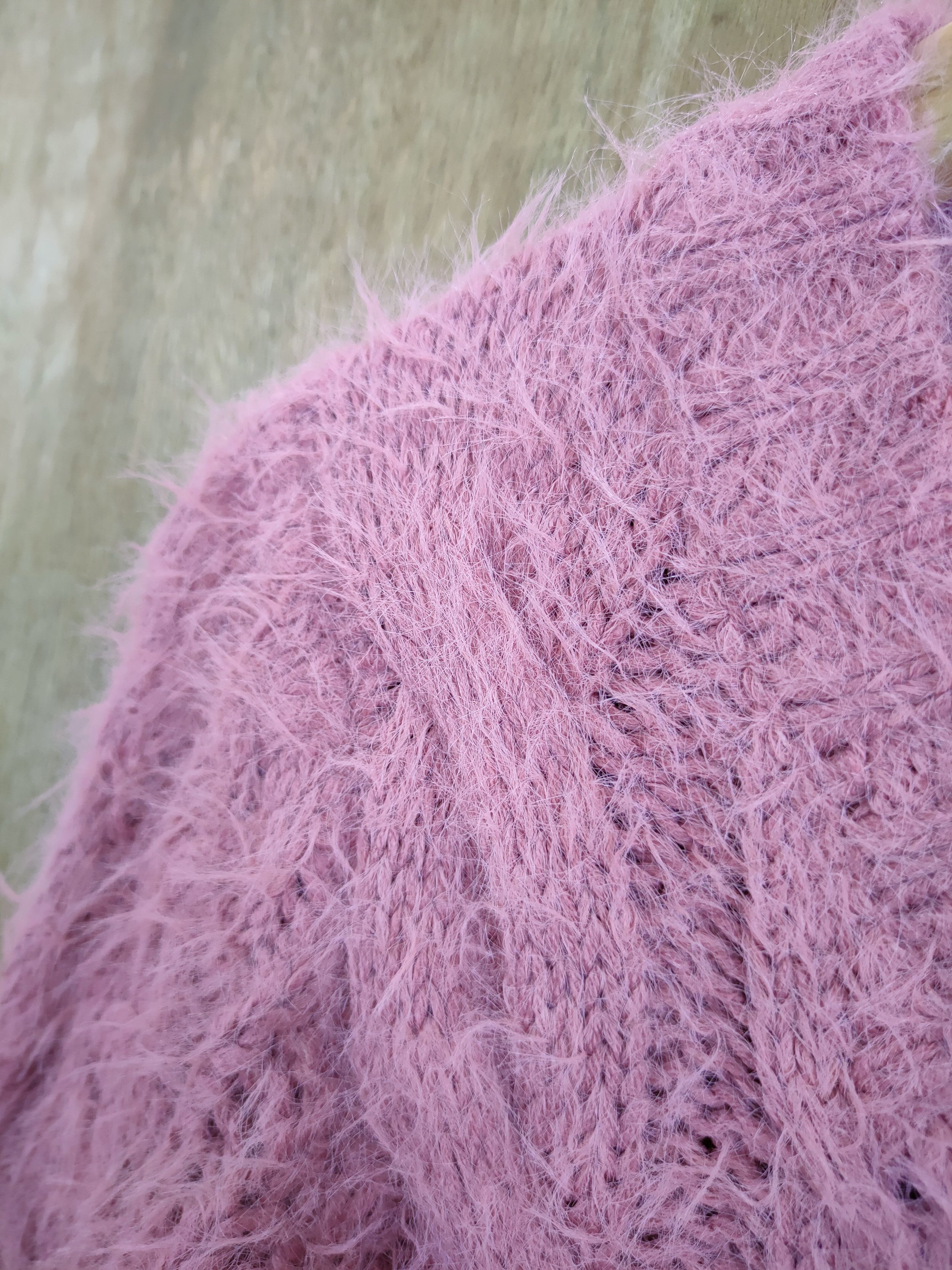 Aran Isles Knitwear D Rose Farm mohair shag shaggy fur cable knitwear #46- 921 Size M / US 6-8 / IT 42-44 - 5 Thumbnail