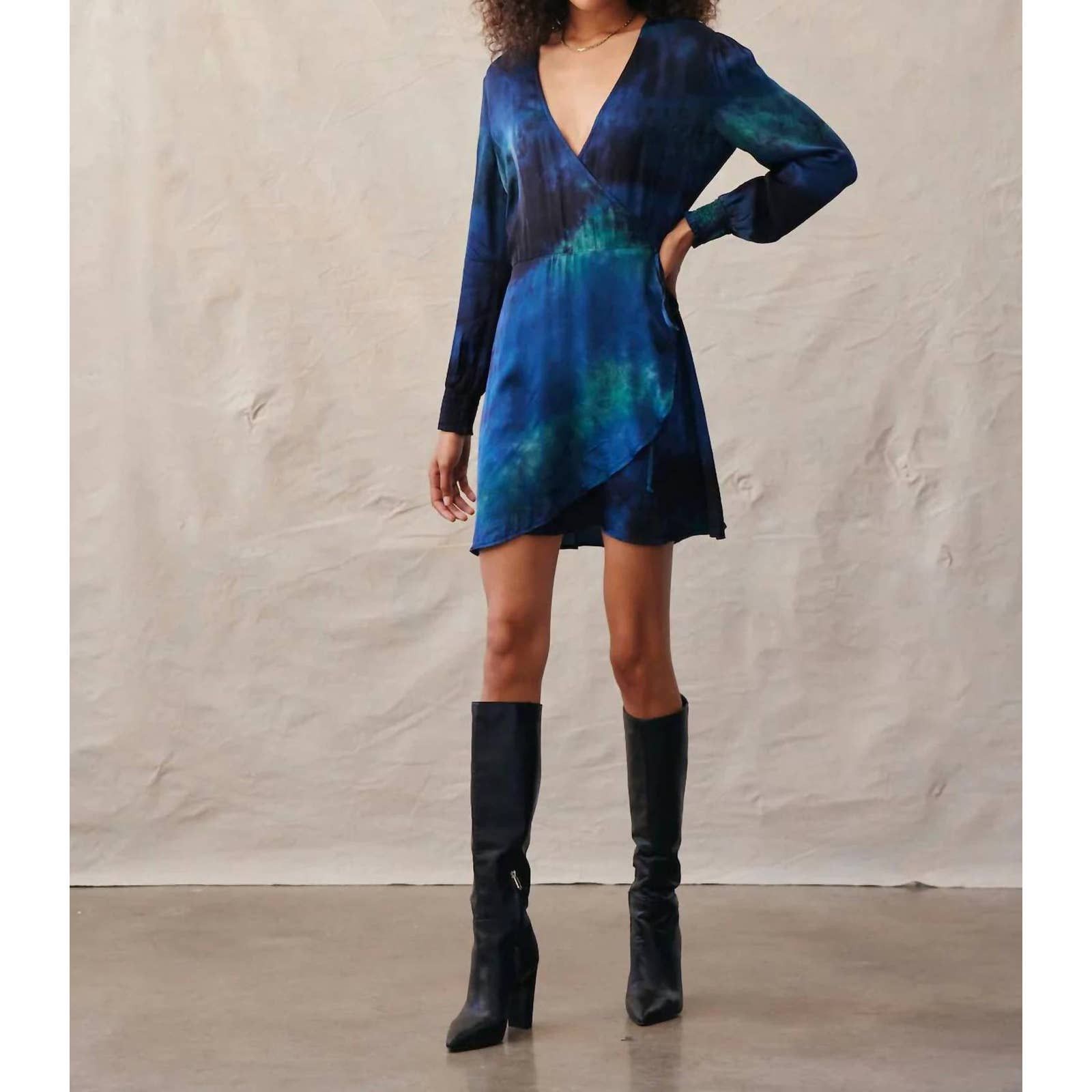Bella Dahl Rhea Front Wrap Dress In Galaxy Dye | Grailed