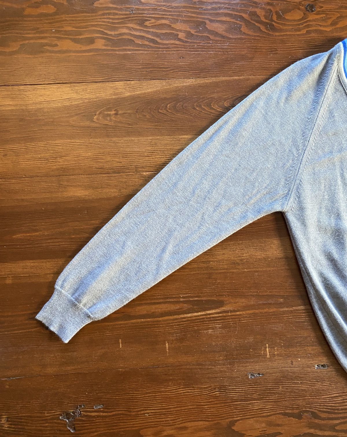 Vintage Vintage 70’s Bike V-Neck Raglan Knit Sweater Size US M / EU 48-50 / 2 - 8 Thumbnail