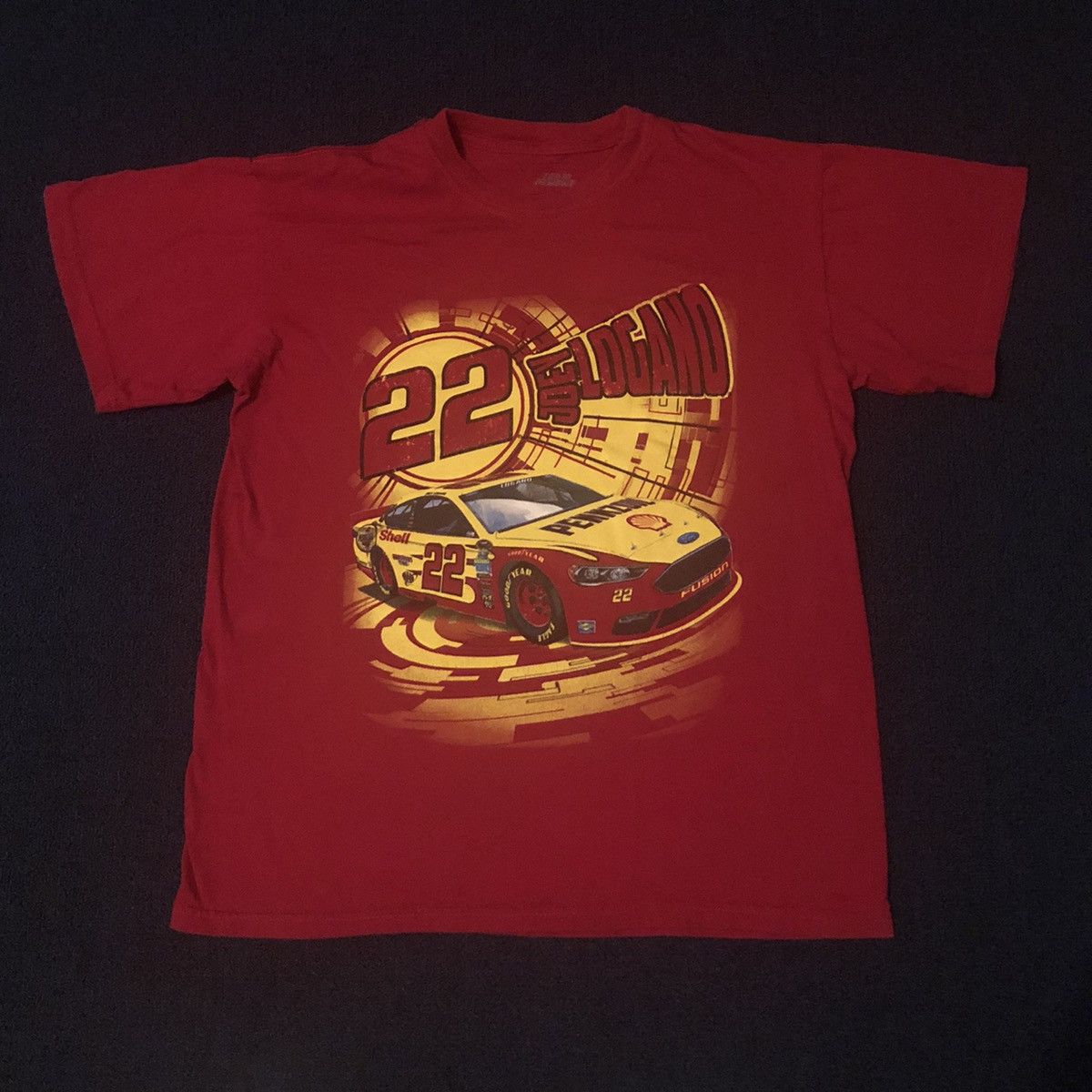 NASCAR Vintage NASCAR Joey Logano Team Penske #22 Graphic Logo Tee Size US M / EU 48-50 / 2 - 2 Thumbnail