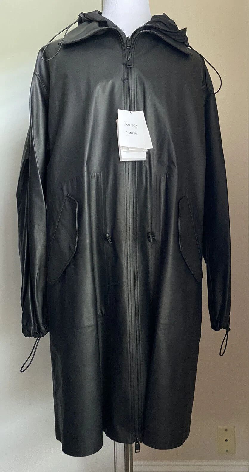 image of Bottega Veneta Coat In Black, Men's (Size XL)