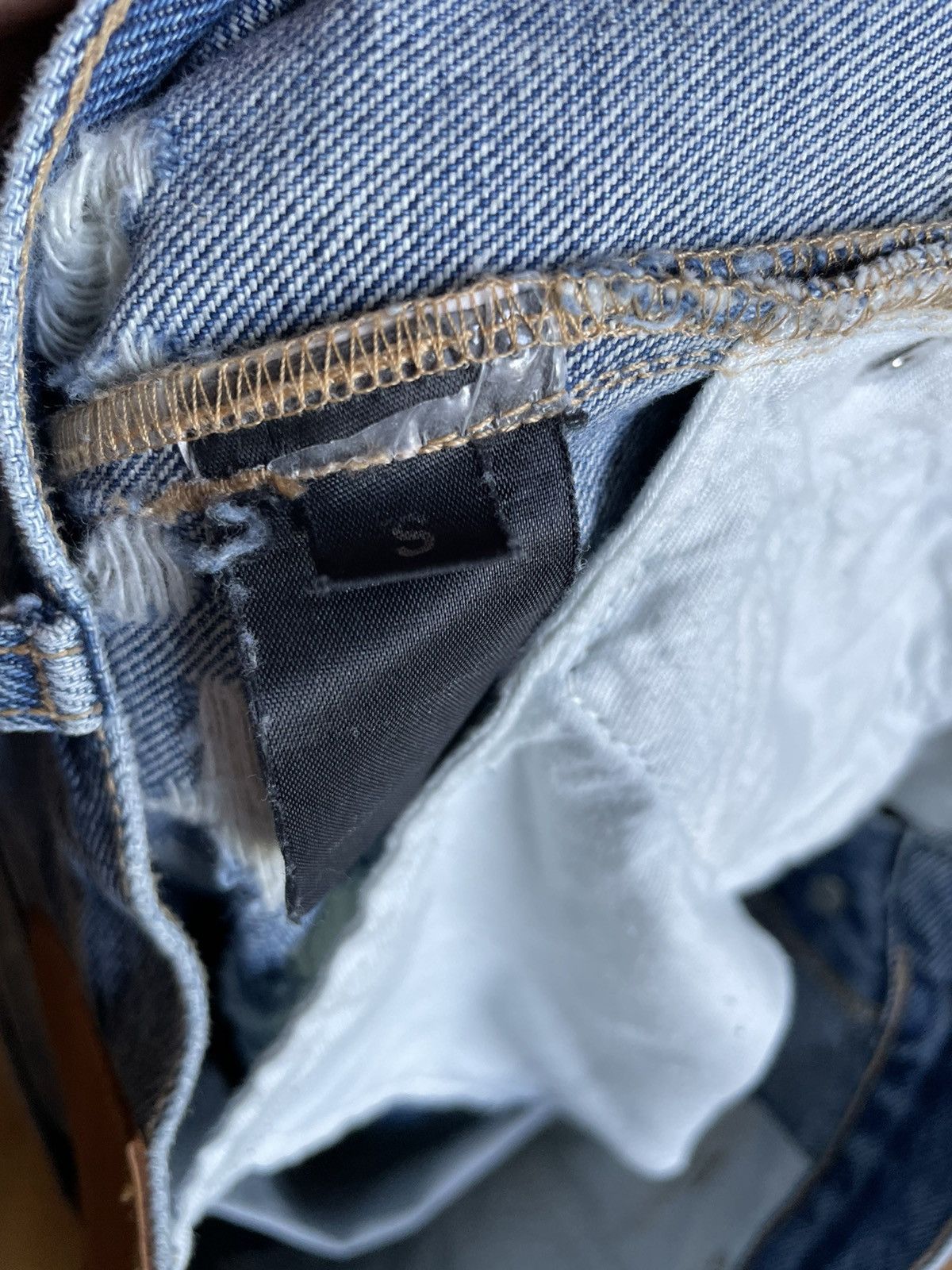 Vetements Anarchy Distressed Washed Denim Size US 30 / EU 46 - 14 Thumbnail