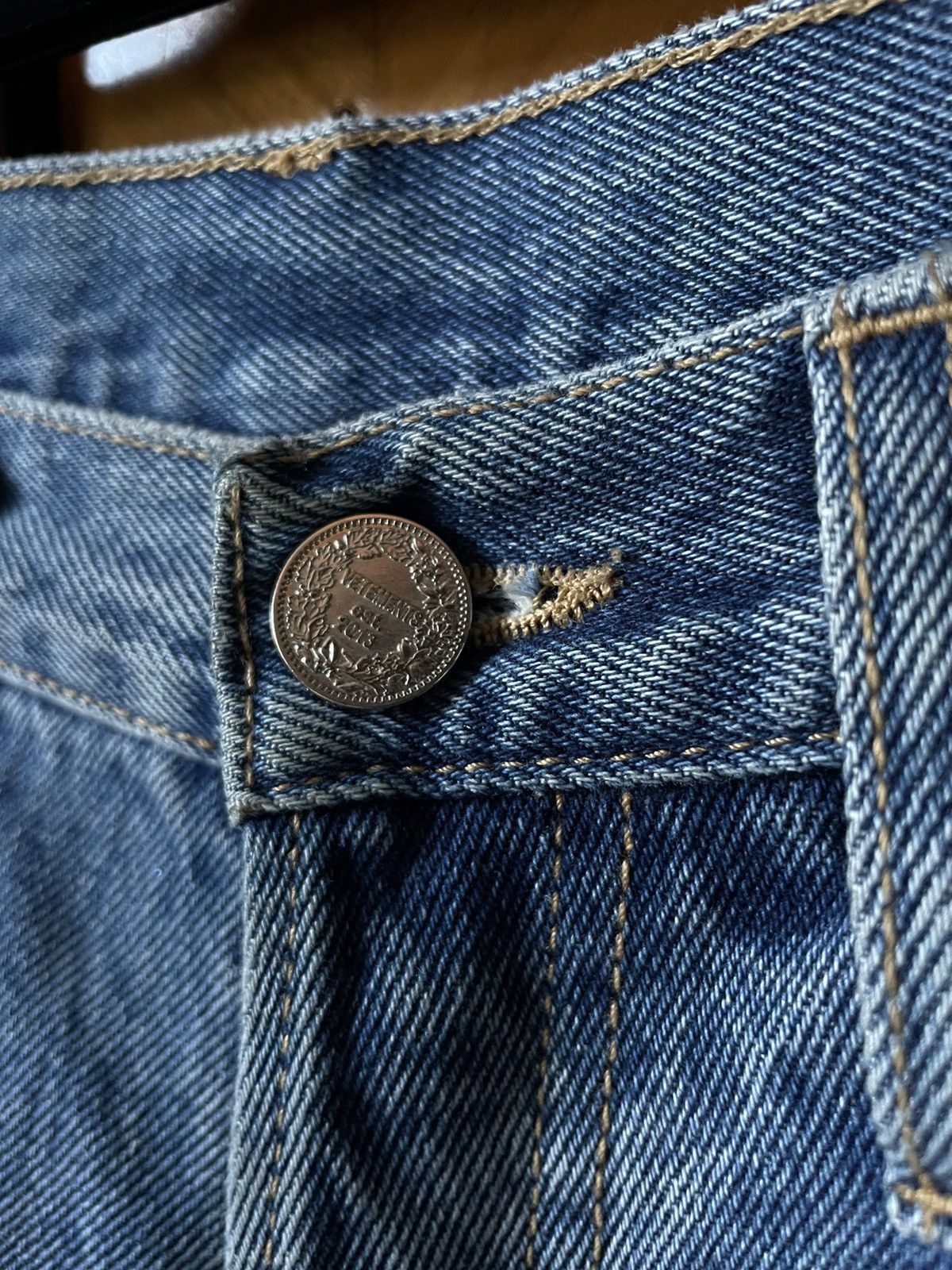 Vetements Anarchy Distressed Washed Denim Size US 30 / EU 46 - 5 Thumbnail