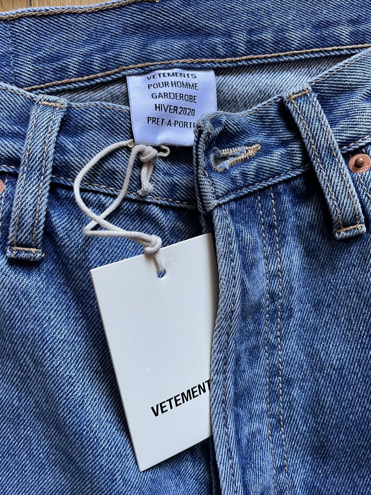 Vetements Anarchy Distressed Washed Denim Size US 30 / EU 46 - 12 Thumbnail