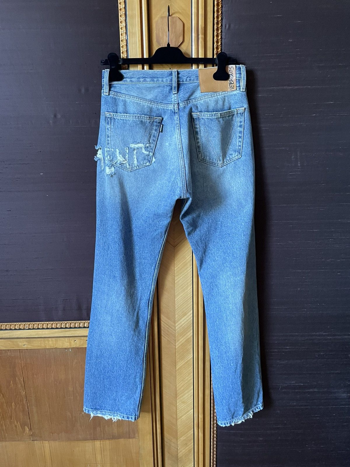 Vetements Anarchy Distressed Washed Denim Size US 30 / EU 46 - 7 Thumbnail