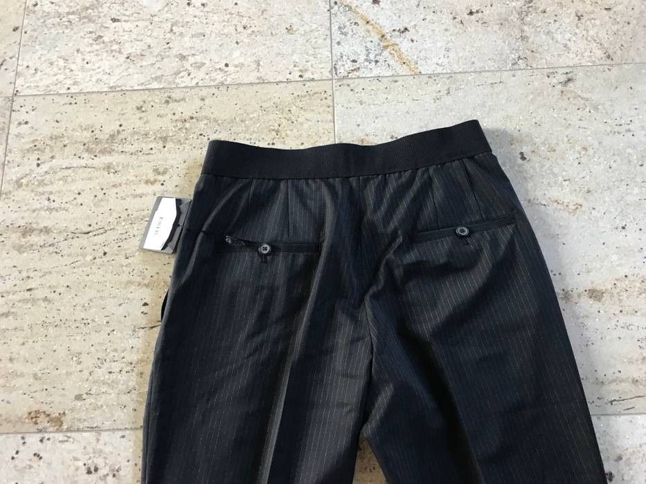 Lanvin Elastic Belt Wool Blend Pants w/ Chalk White Stripes Size US 36 / EU 52 - 15 Thumbnail