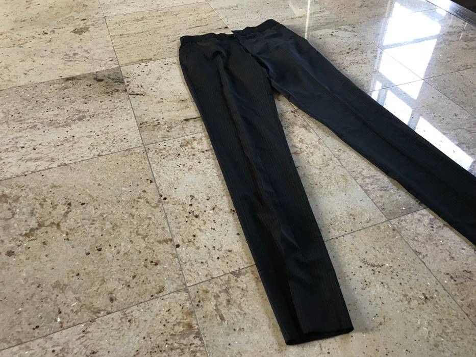 Lanvin Elastic Belt Wool Blend Pants w/ Chalk White Stripes Size US 36 / EU 52 - 6 Thumbnail