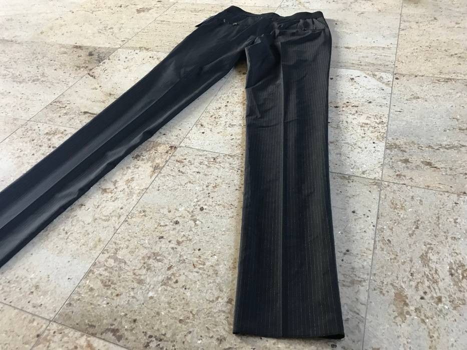 Lanvin Elastic Belt Wool Blend Pants w/ Chalk White Stripes Size US 36 / EU 52 - 14 Thumbnail