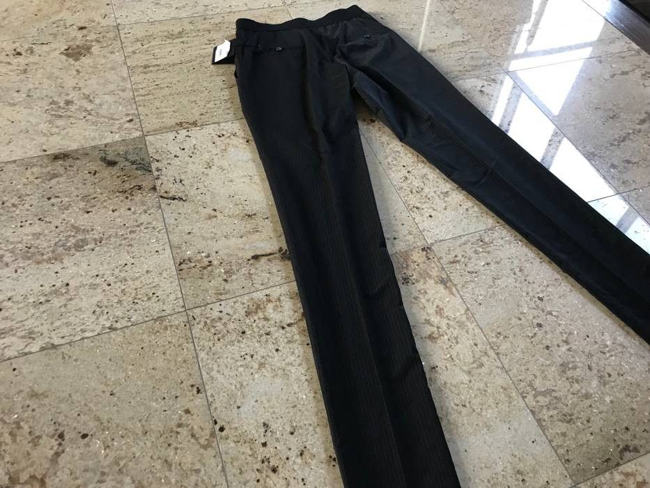 Lanvin Elastic Belt Wool Blend Pants w/ Chalk White Stripes Size US 36 / EU 52 - 1 Thumbnail