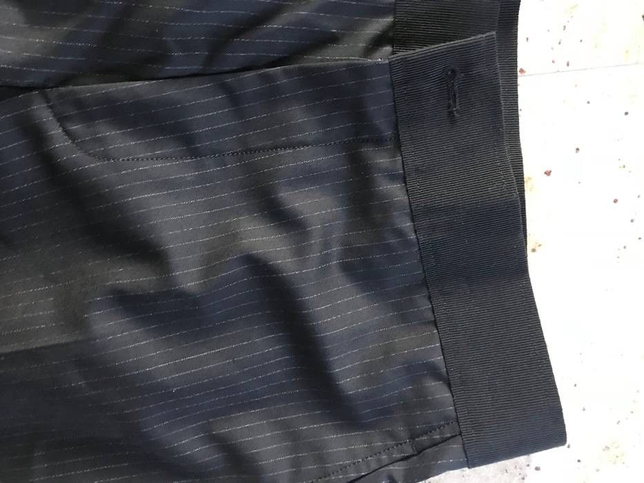 Lanvin Elastic Belt Wool Blend Pants w/ Chalk White Stripes Size US 36 / EU 52 - 12 Thumbnail