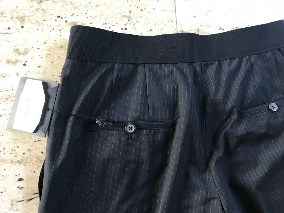 Lanvin Elastic Belt Wool Blend Pants w/ Chalk White Stripes Size US 36 / EU 52 - 16 Thumbnail