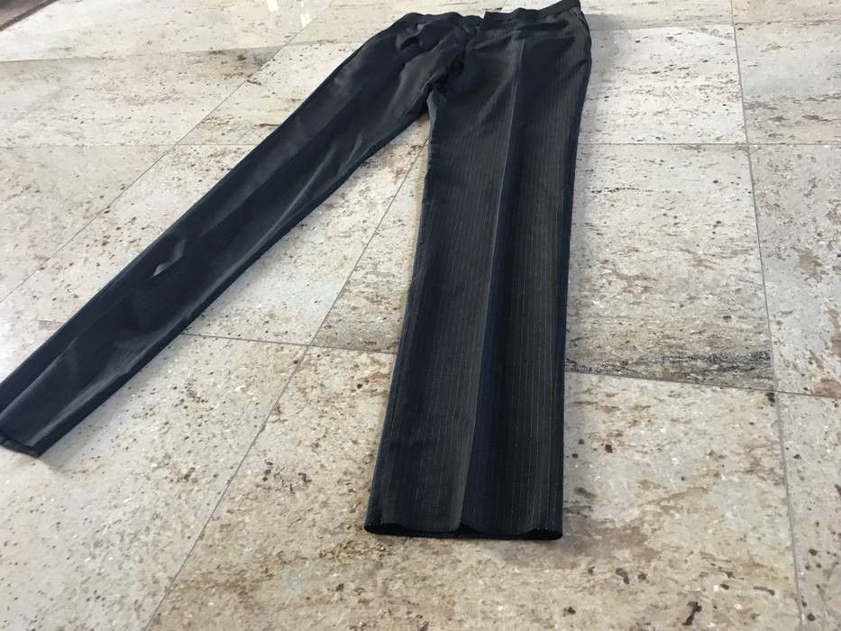 Lanvin Elastic Belt Wool Blend Pants w/ Chalk White Stripes Size US 36 / EU 52 - 5 Thumbnail