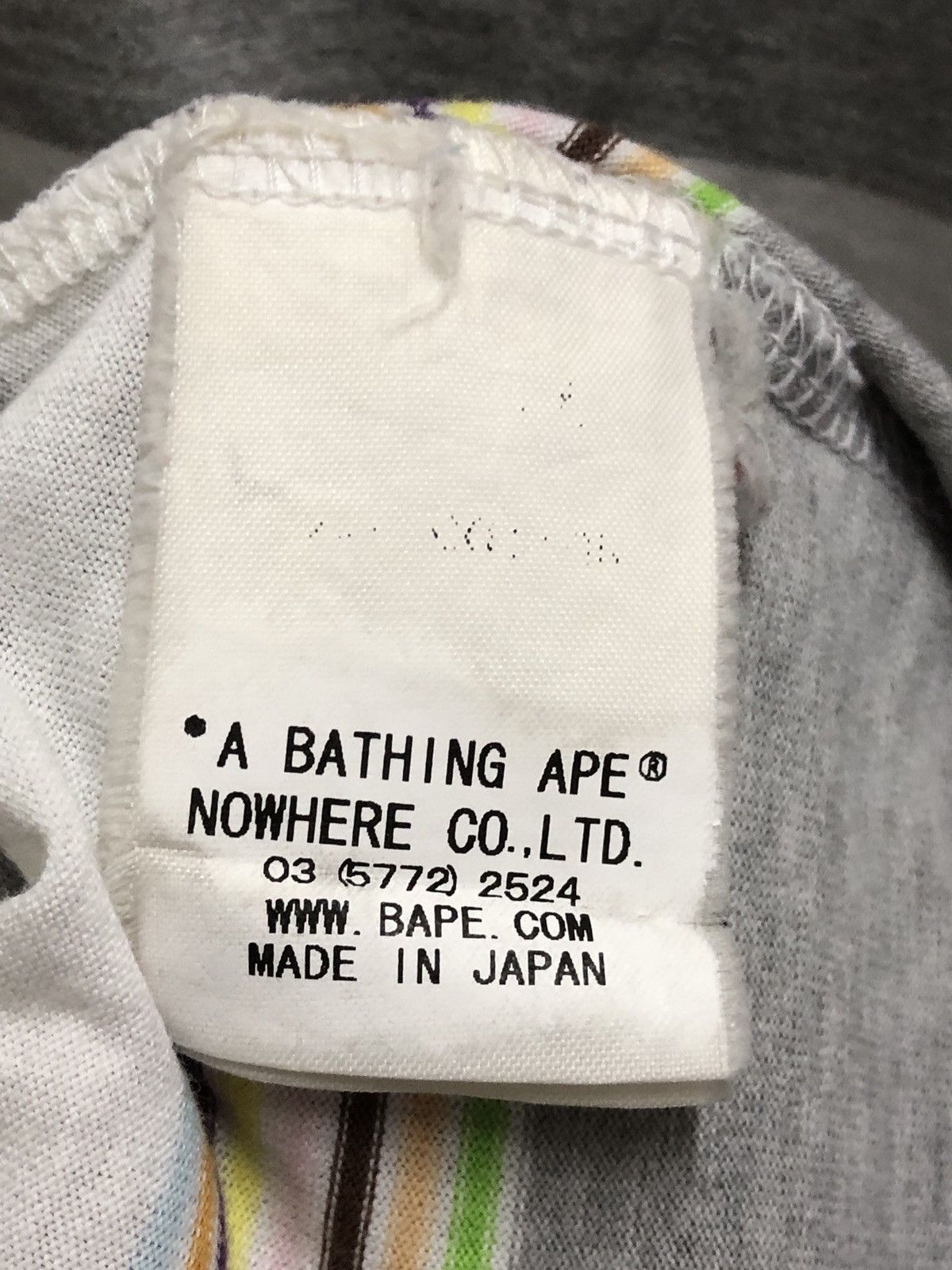 Bape Og A Bathing Ape Striped Tee Size US XL / EU 56 / 4 - 7 Thumbnail