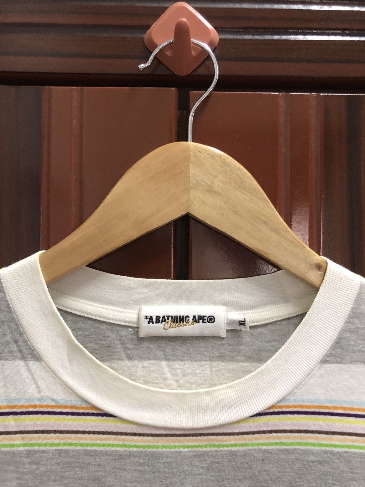 Bape Og A Bathing Ape Striped Tee Size US XL / EU 56 / 4 - 4 Thumbnail