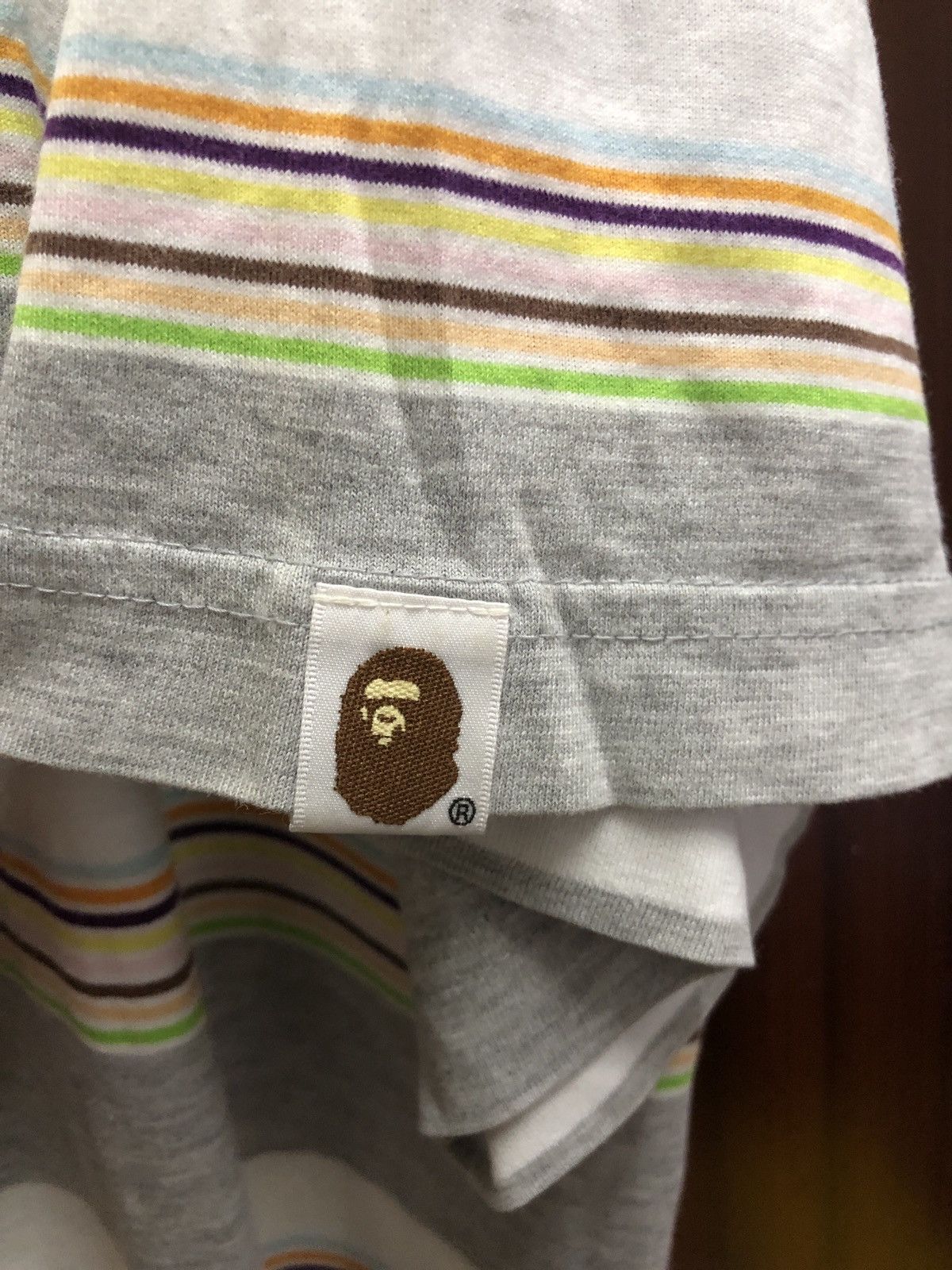 Bape Og A Bathing Ape Striped Tee Size US XL / EU 56 / 4 - 5 Thumbnail