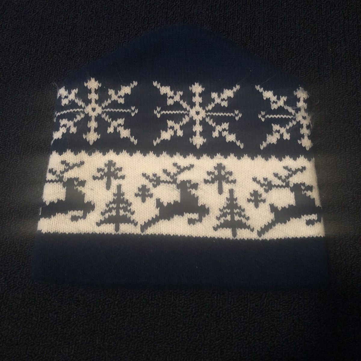 Vintage Vintage 1980s Penthouse Knits Snowflake Oversized Beanie Size ONE SIZE - 2 Thumbnail