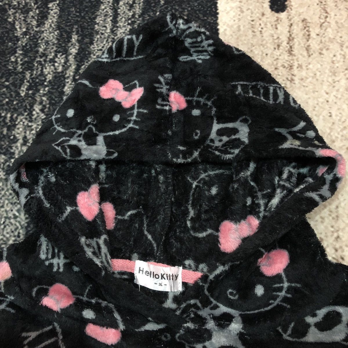 Japanese Brand Hello Kitty Sanrio Fullprint Fleece Hoodie Size US S / EU 44-46 / 1 - 3 Thumbnail