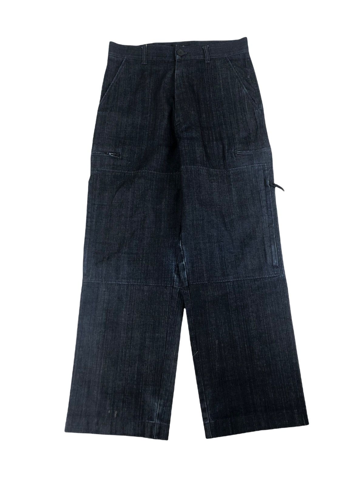 image of A P C 1990S Multipocket Tactical Wear Cargo Jeans in Black, Men's (Size 30)