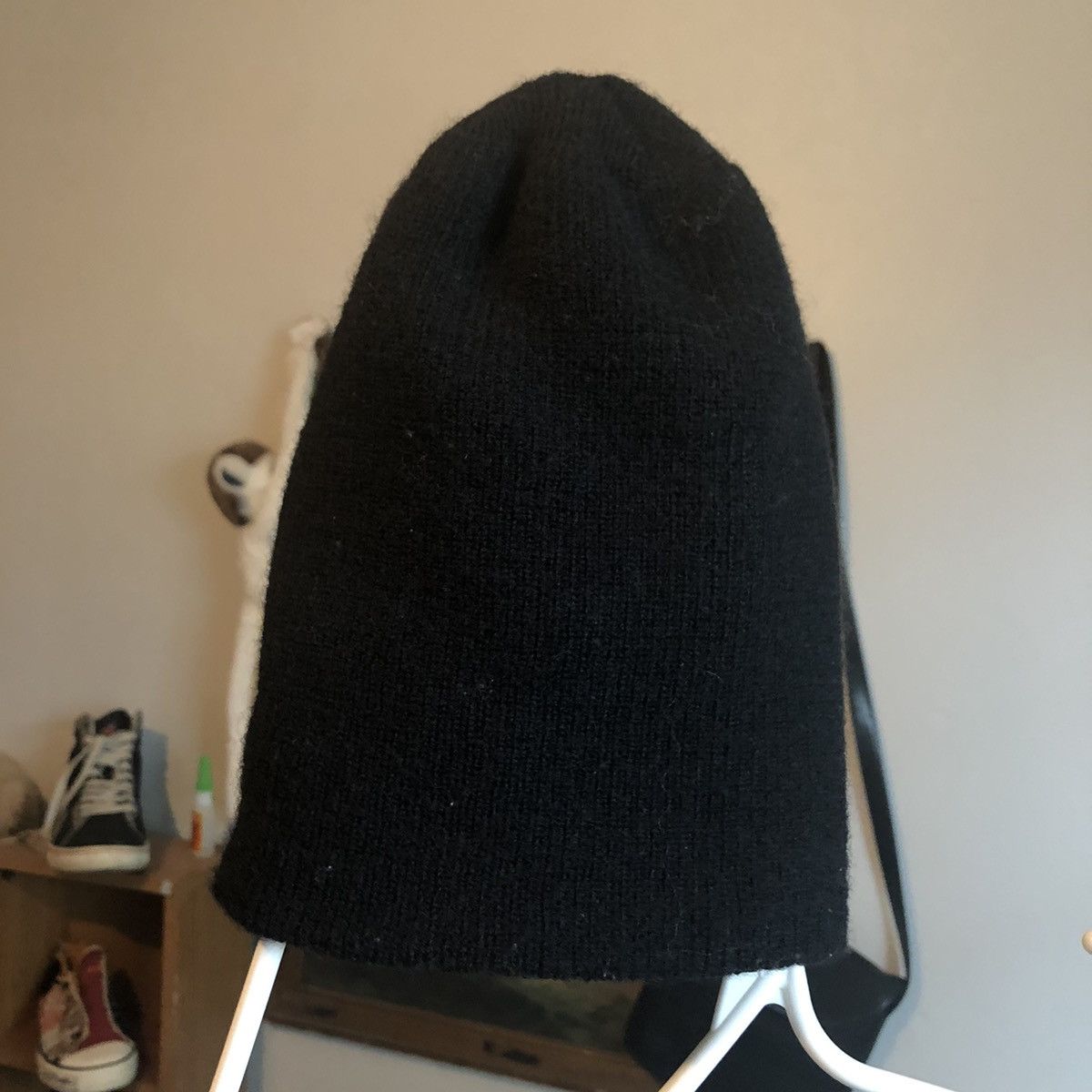 Vintage Vintage 1980s US Army Watch Wool Knit Cap Beanie Black Blank Size ONE SIZE - 1 Thumbnail