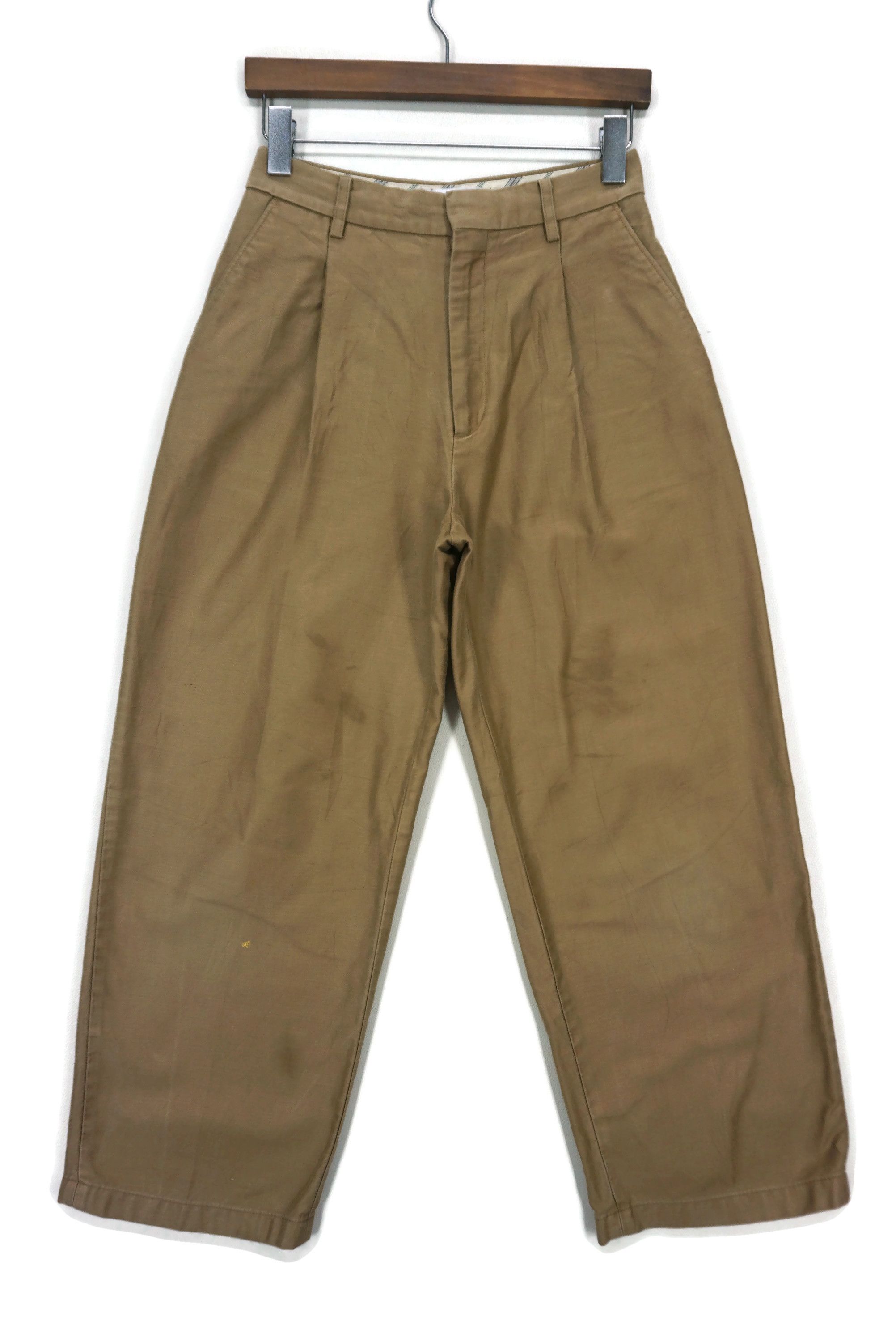image of Uniqlo High Waisted Ankle Ines De La Fressange Balloon Wide Leg in Brown, Women's (Size 24)