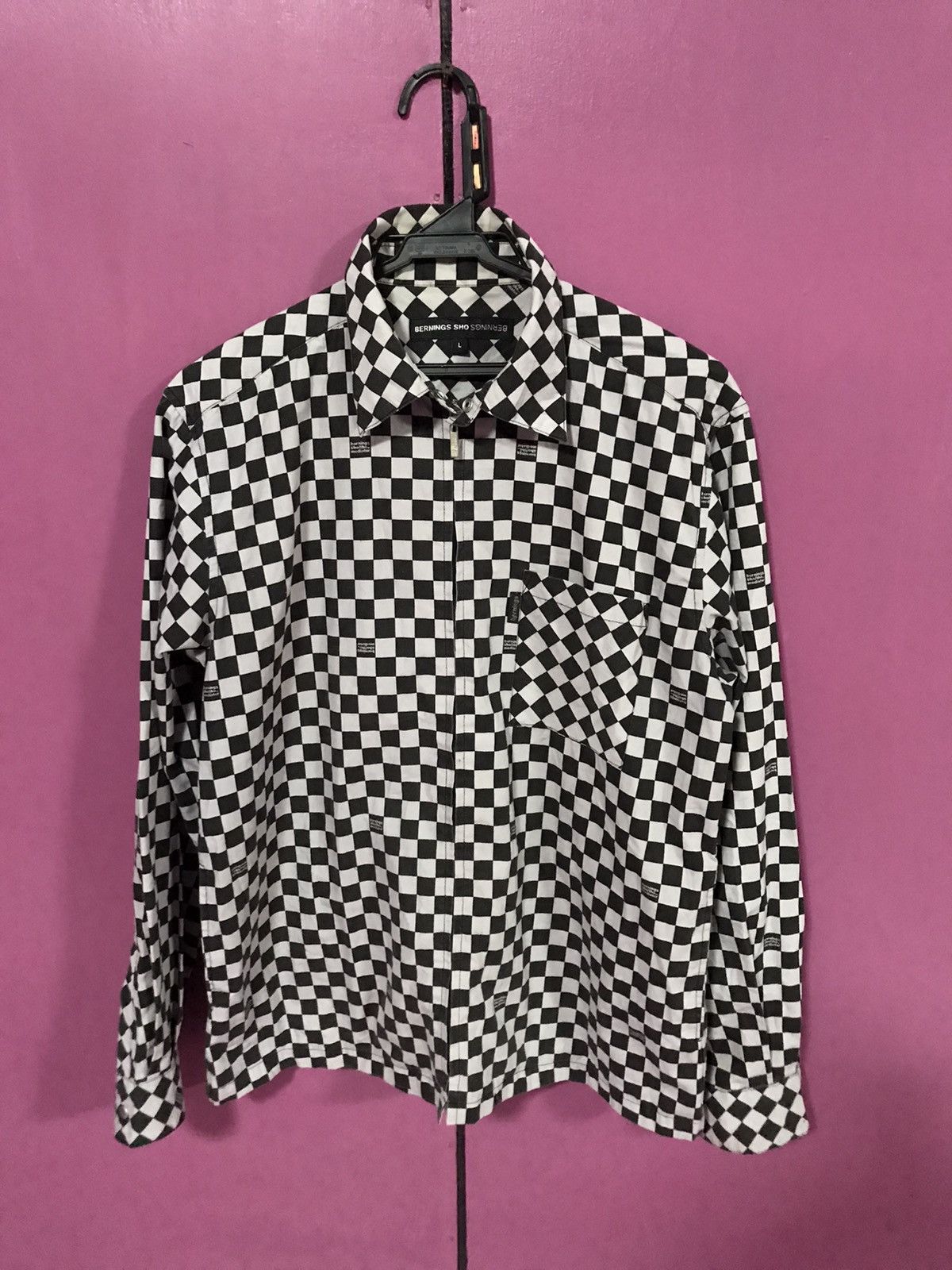 Japanese Brand BERNINGS SHO BLACK SIZE L SHIRT BUTTON UPJAPAN Size US L / EU 52-54 / 3 - 2 Thumbnail