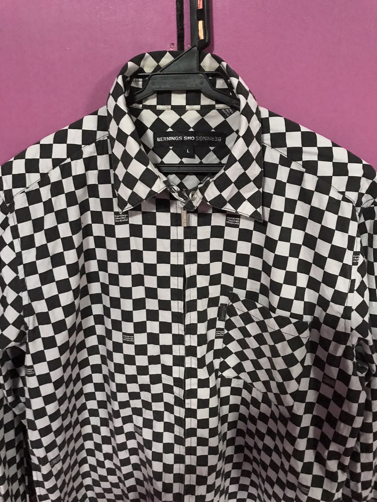 BERNINGS SHO BLACK SIZE L SHIRT BUTTON UPJAPAN